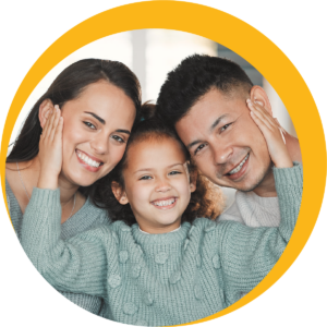 Image of smiling family