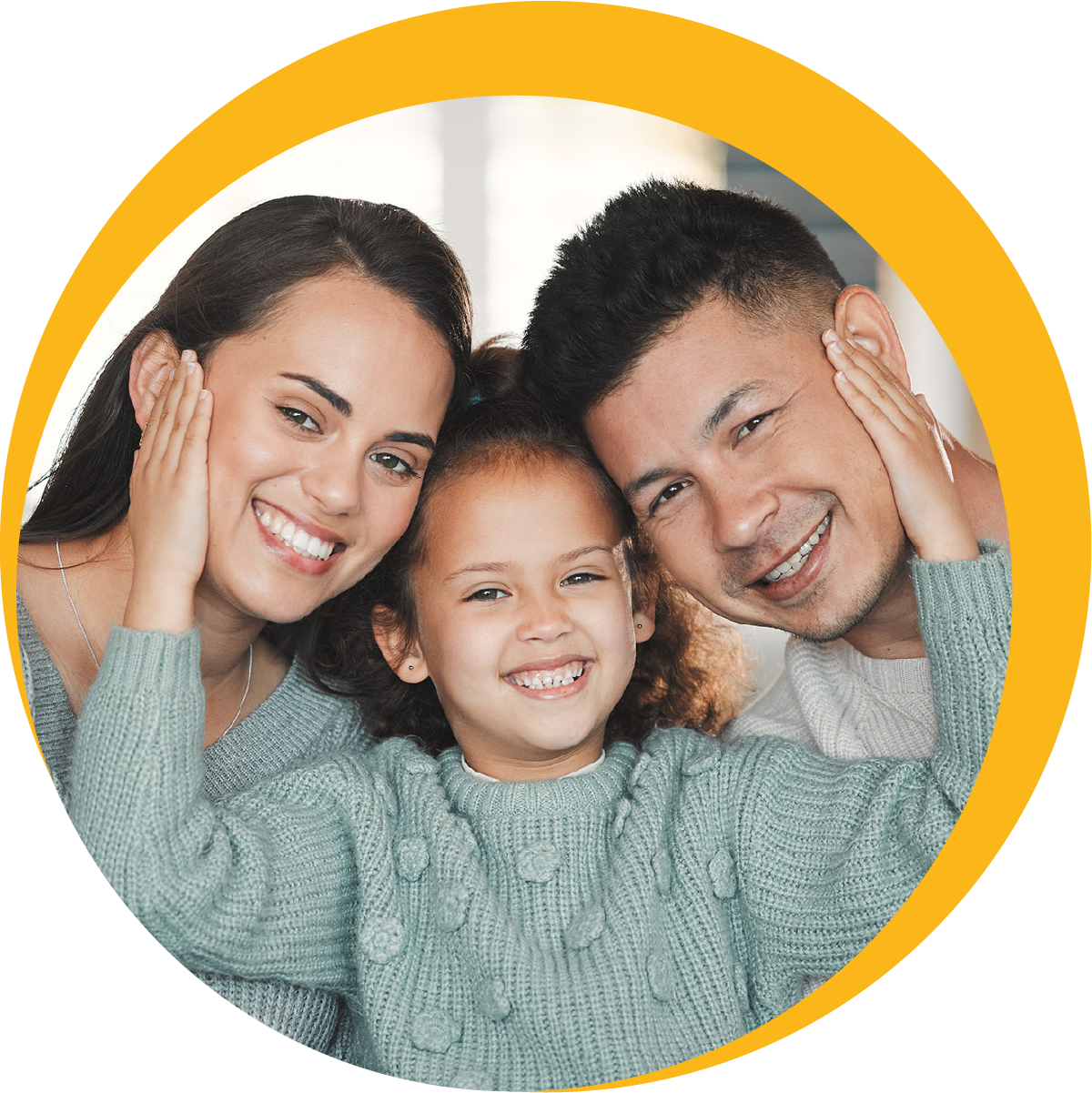 Image of smiling family